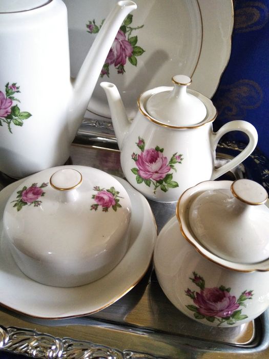 Чайный сервиз "Роза", фарфор Германии, KAHLA