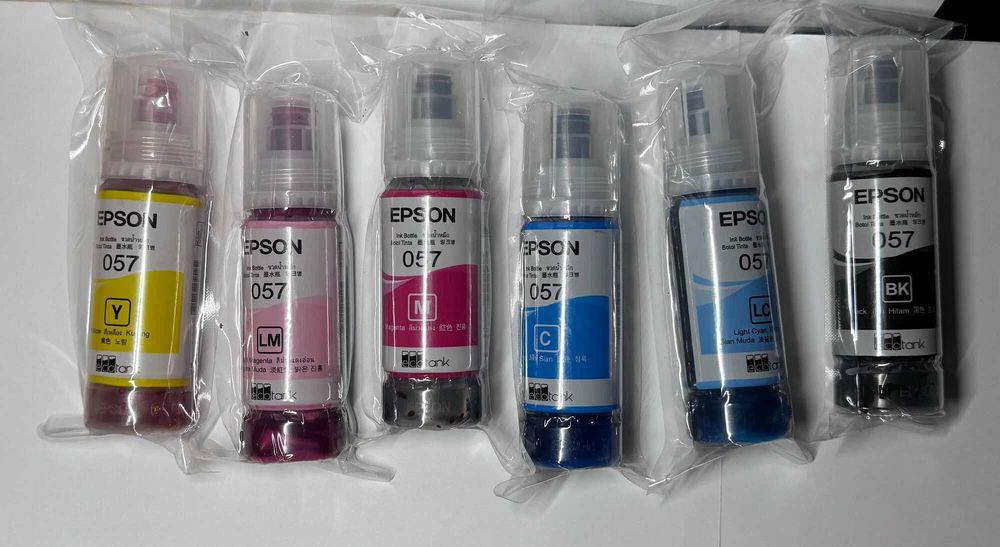 Набор чернил Epson 057, 6 цветов, для струйной печати, оригинал !!!