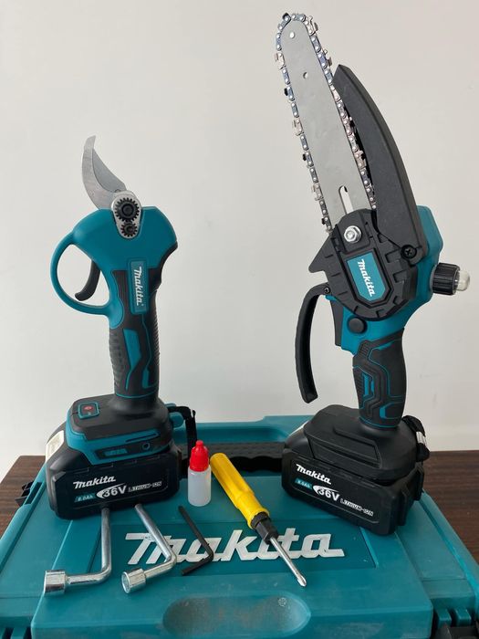 Акумулаторен комплект Лозарска Ножица и Резачка за клони Makita 18V,36