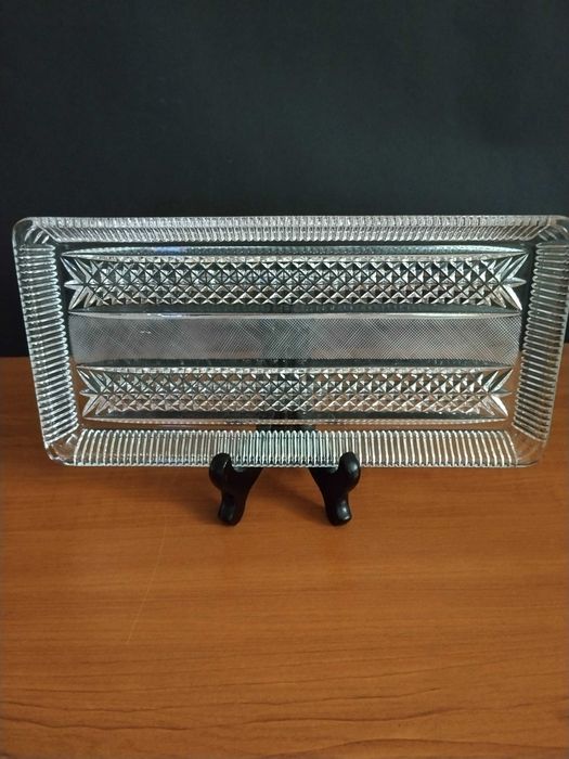 Кристален комплект от 5 чашки+поднос