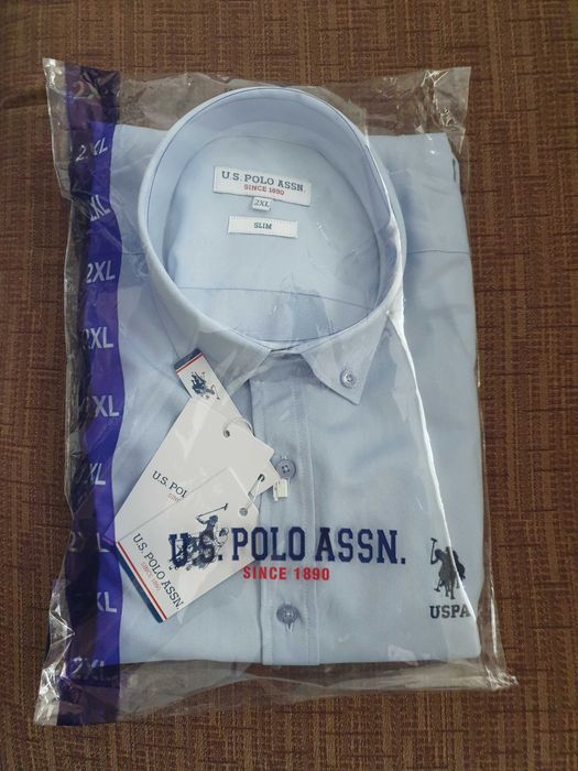 Cămaşa albastră U.S. POLO ASSN. XXL