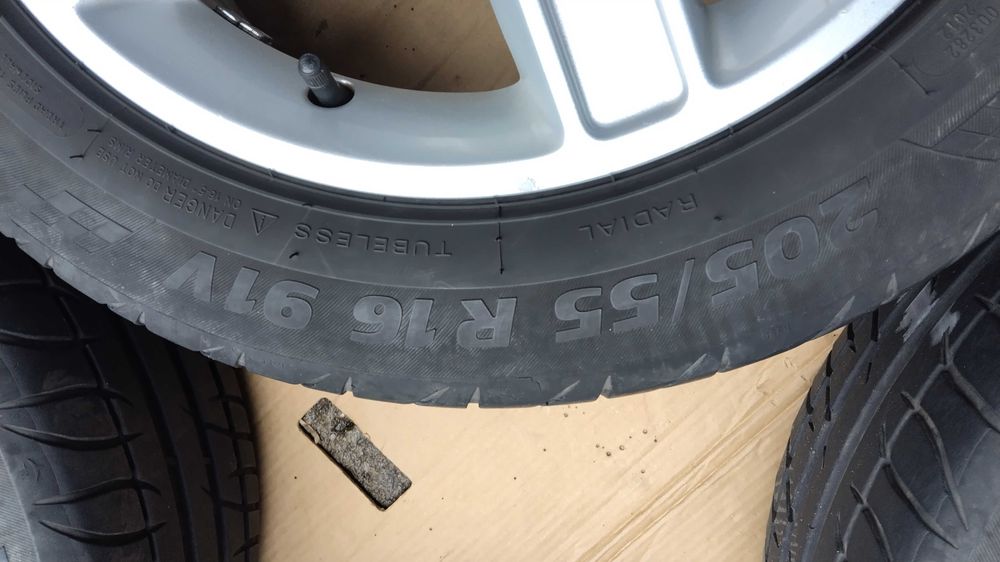 Jante aliaj+anvelope VARA 2023, roti 5x108; 205 55 16 FORD FOCUS ,C MAX,MONDEO , S MAX, CONECT ETC