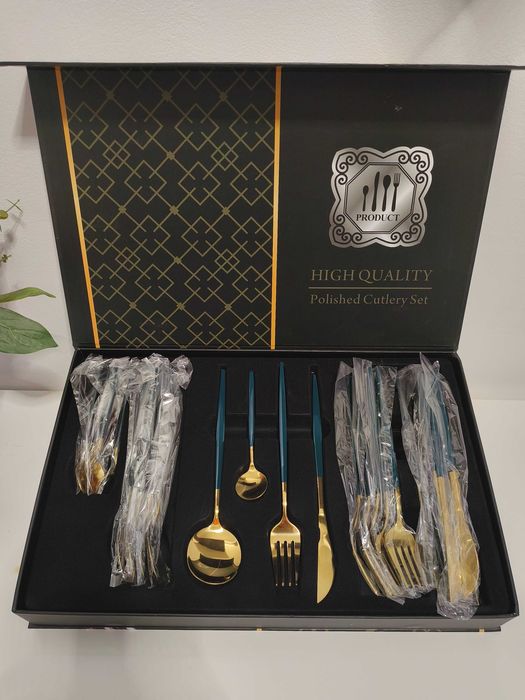 Set tacâmuri 24 piese – NOI, ambalate în cutie