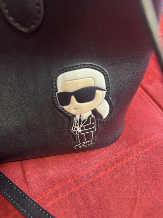 Karl Lagerfeld- чанта от естествена кожа