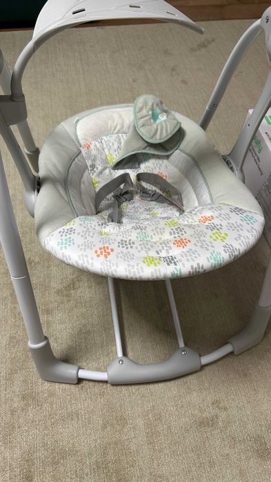 Leagăn și balansoar 2 în 1 Ingenuity PowerAdapt ConvertMe Swing-2-Seat (Garanție 09.2027)