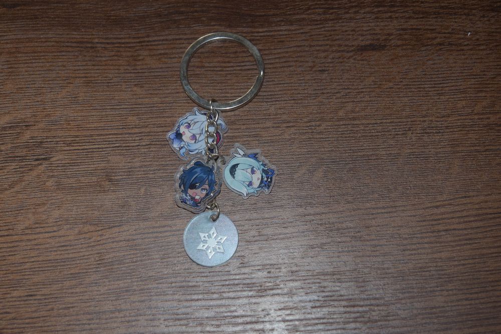 Keychain genshin impact cryo eula kaeya ganyu