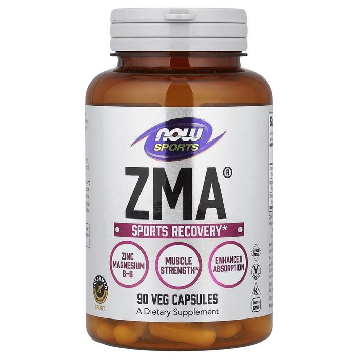 ZMA из Америки Цинк Магний витамин B-6 NOW Sports 90 капсул