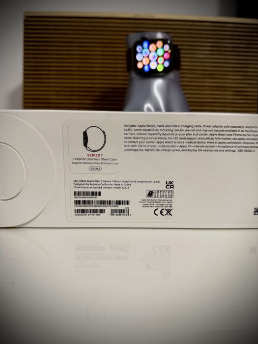 Apple watch seria 7 cellular gps stainless steel milanesse loop