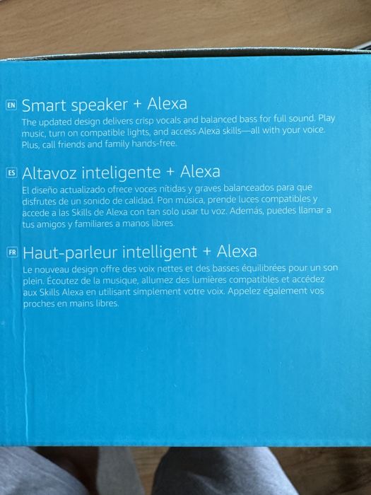 Boxa inteligenta Amazon Echo Dot 4, Alexa, Wi-Fi, Bluetooth, sigilata