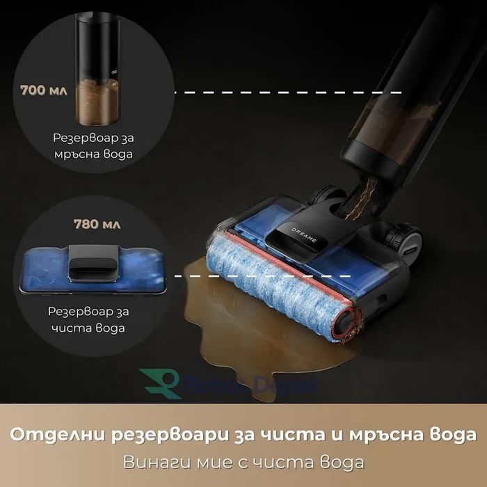 Dreame H12 Pro FlexReach Вертикална прахосмукачка за мокро и сухо почистване