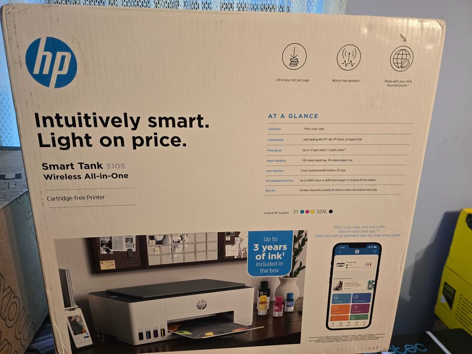 Imprimantă HP Smart Tank 5105 Wireless All-in-One