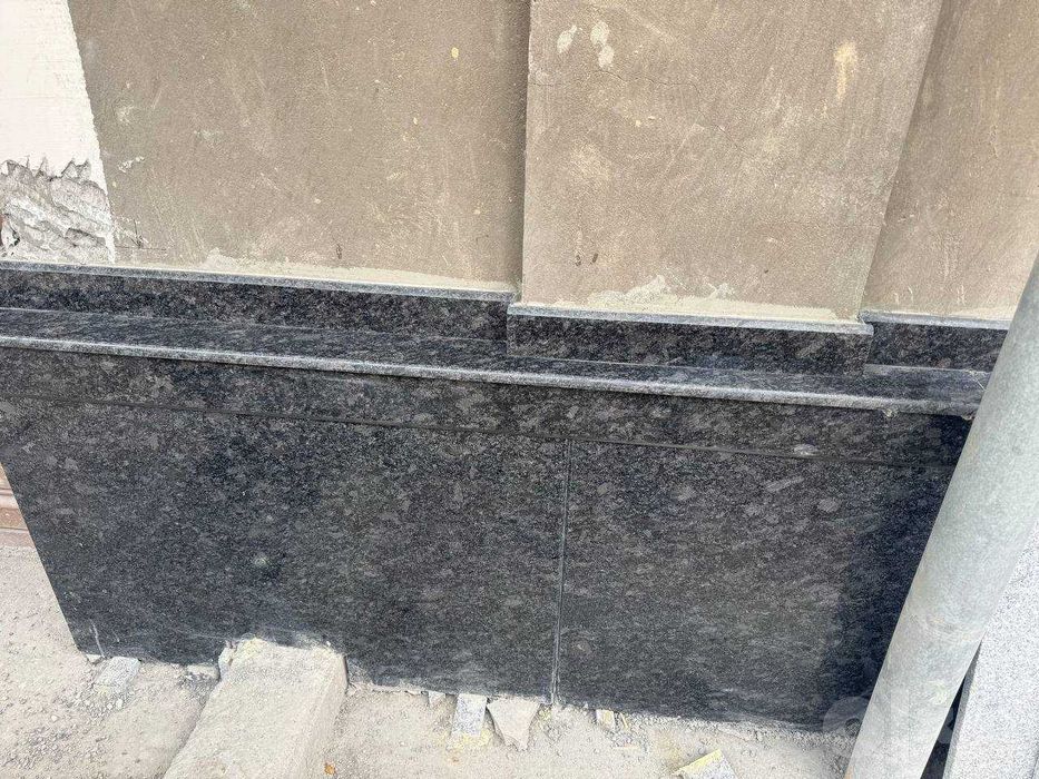Steel grey Fasad sokoli uchun granit tosh / rangi o'zgarmas tosh
