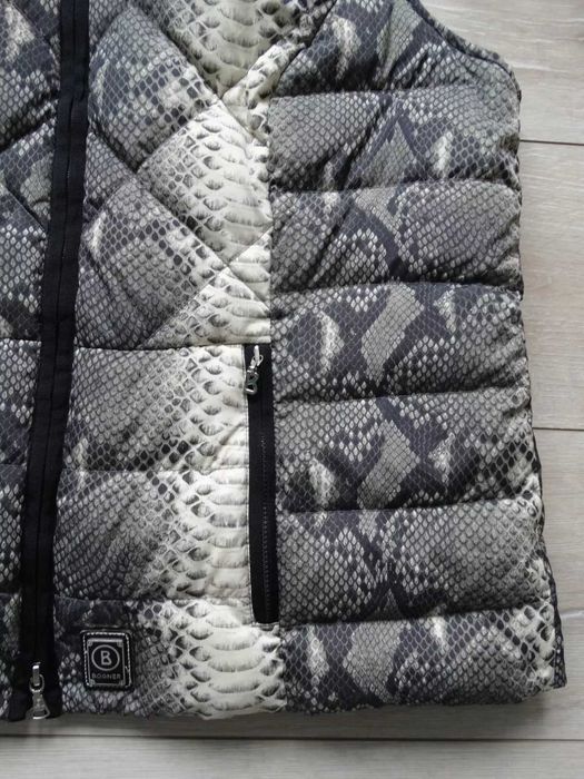 BOGNER Animal Print женски зимен пухен елек пух елече грейка размер 46