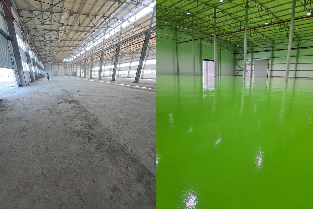 Sanoat Pollari - Epoksid - Poliuretan - Topping - 3D - Shlifovka