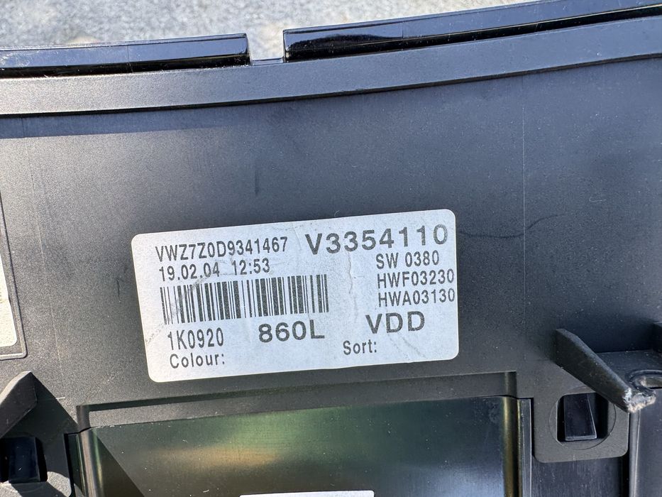 Километраж за VW Golf 5 2.0 Tdi