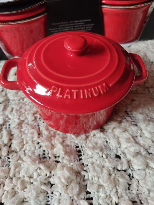 Фарфоровые горшочки для жульена и мяса в горшочках