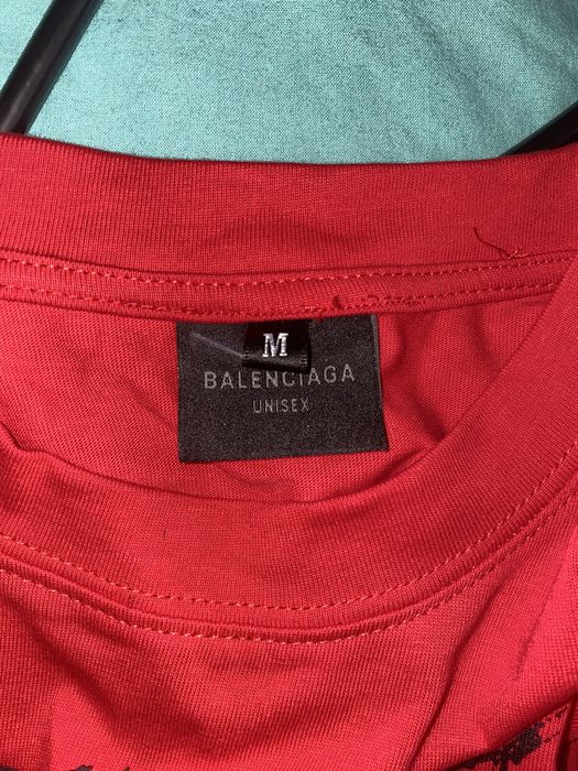 червена тениска y2k streetwear