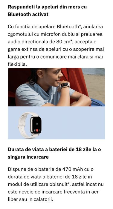 Smartwatch xiaomi Redmi watch 5 lite black sigilat