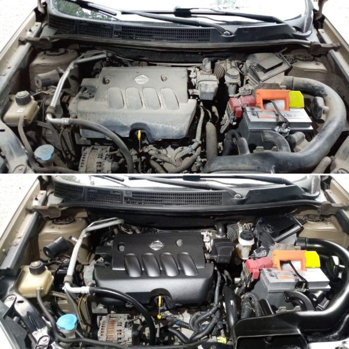 Мойка двигателя паром