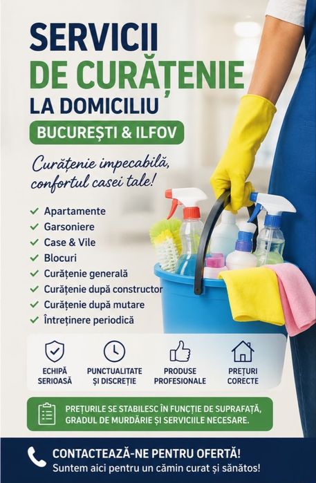 Curatenie la domiciliu bucuresti-ilfov