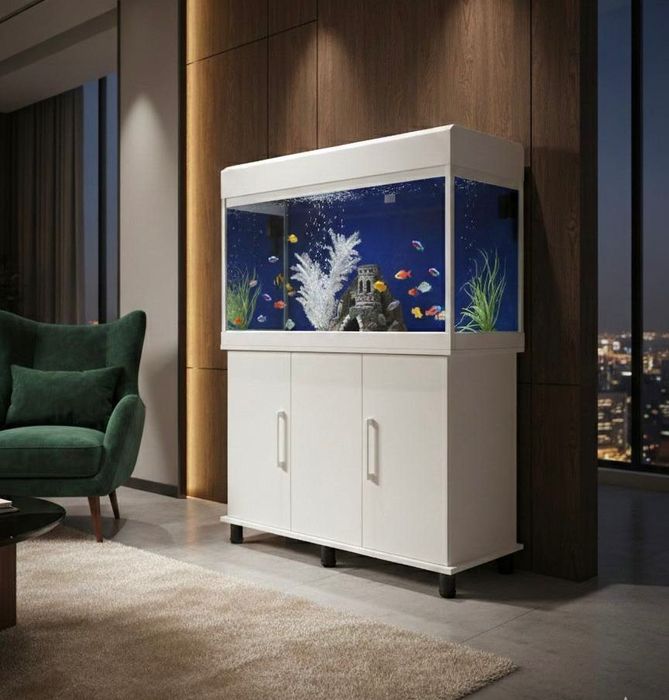 Аквариум на тумбе