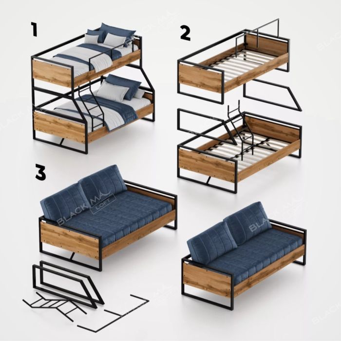 Металлическая кровать KINGS PRO | От производителя | LOfT krovat metal