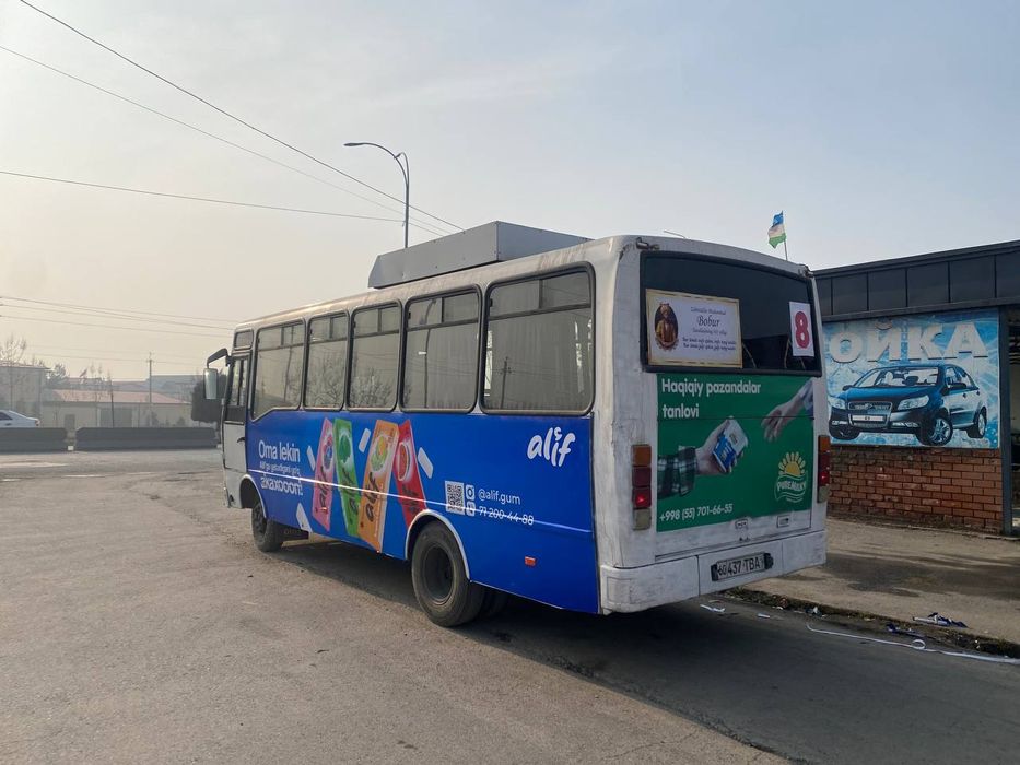 Наружная реклама/Ташки реклама/Tashqi reklama/Автобусда реклама