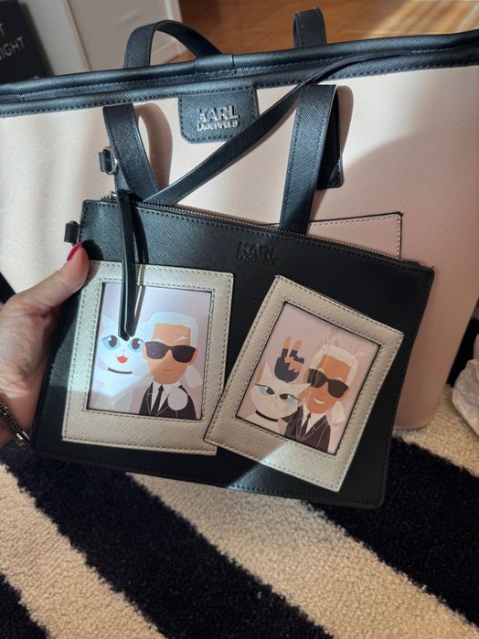 Geanta Karl Lagerfeld roz