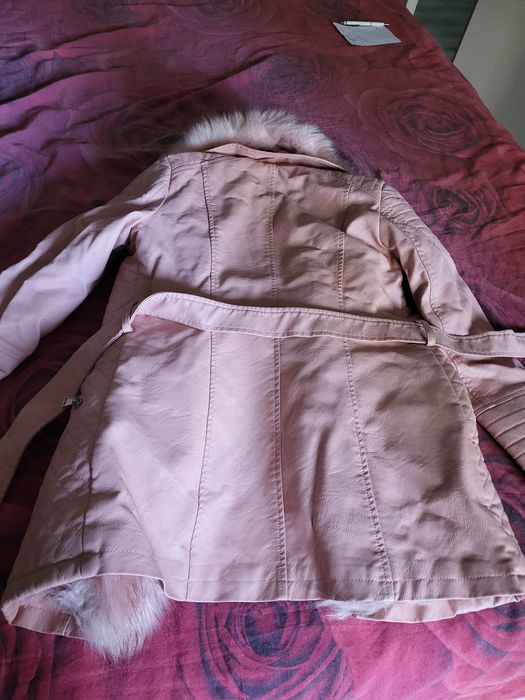 Детско кожено палто за 12 г.