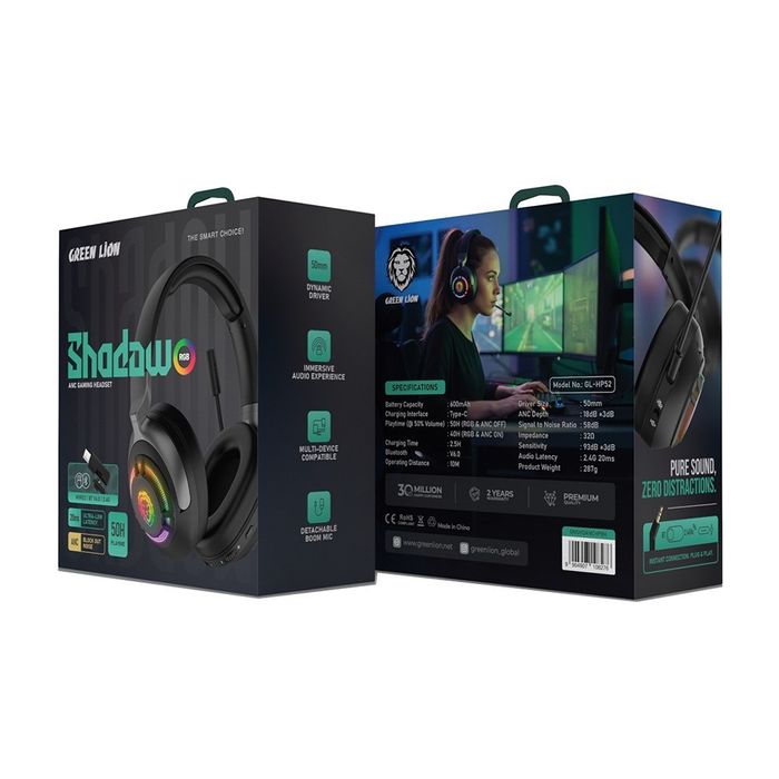 Navushnik Green Lion ShADOW ANC Gaming