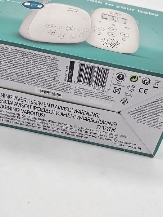 Monitor audio pentru bebeluși Philips Avent, alb