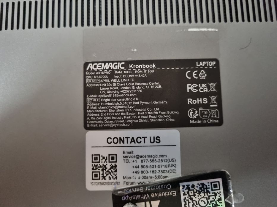 Laptop AceMagic AX16 Pro