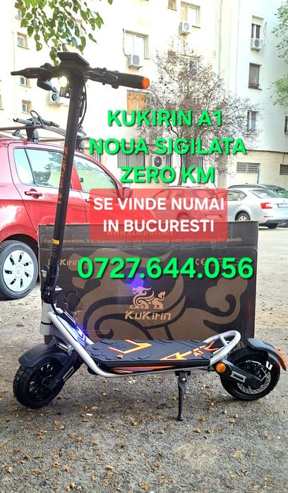 Trotineta electrica KUKIRIN A1 noua 2026 sigilata frumoasa usoara 800w