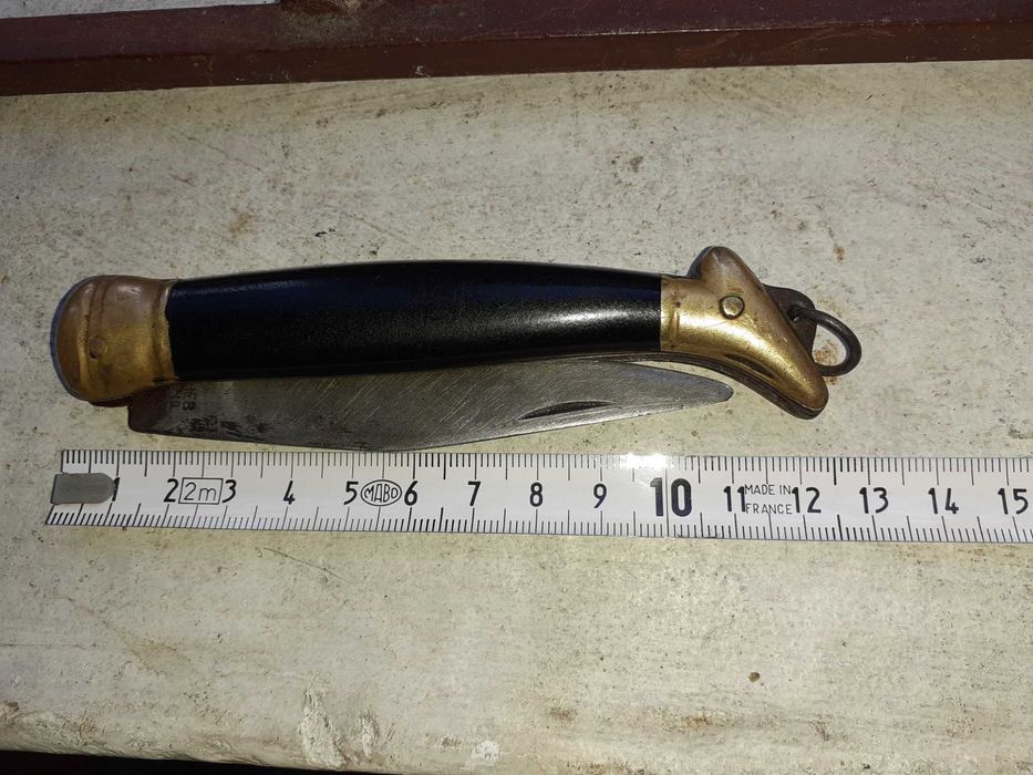 Стар джобен нож дамско краче Петко Денев Габрово