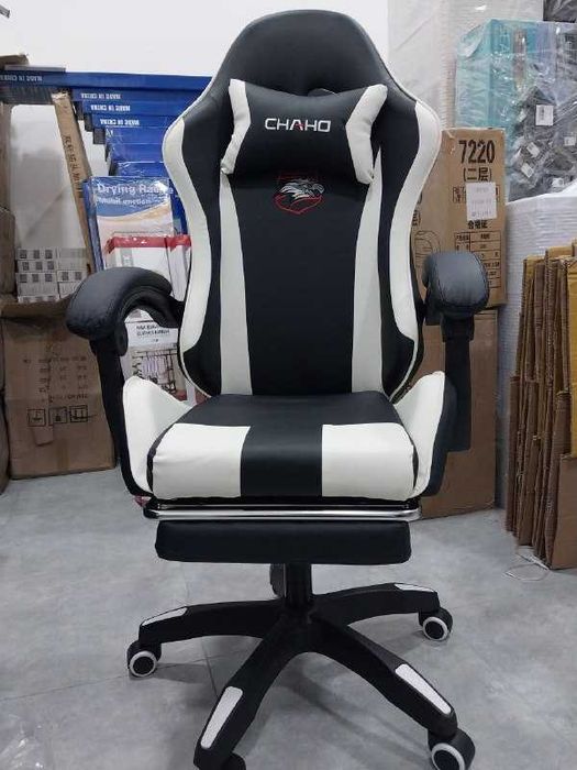 Игровое офисное кресло, компьютерное кресло с высокой спинкой