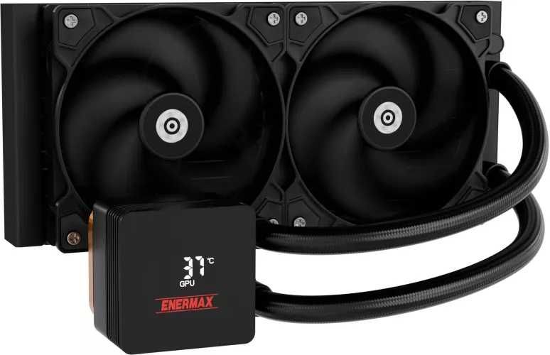 Cooler procesor lichid 240 AIO Enermax LCD Liqmax IV 370W TDP