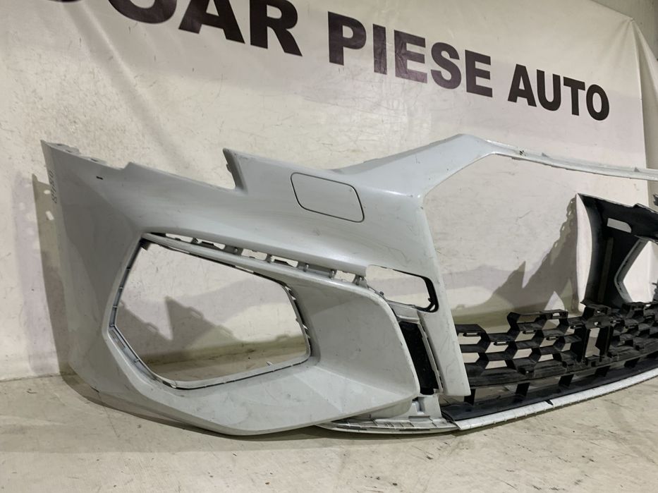 Bara fata Audi A3, S-Line, 2019, 2020, 2021, 2022, 2023, 2024, cod origine OE 8Y0807437F, cu gauri pentru spalatori faruri.