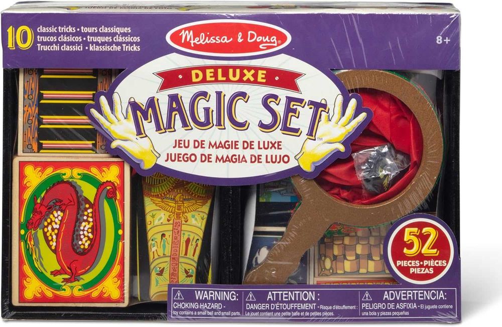 Луксозен дървен комплект за фокуси Melissa & Doug магически комплект