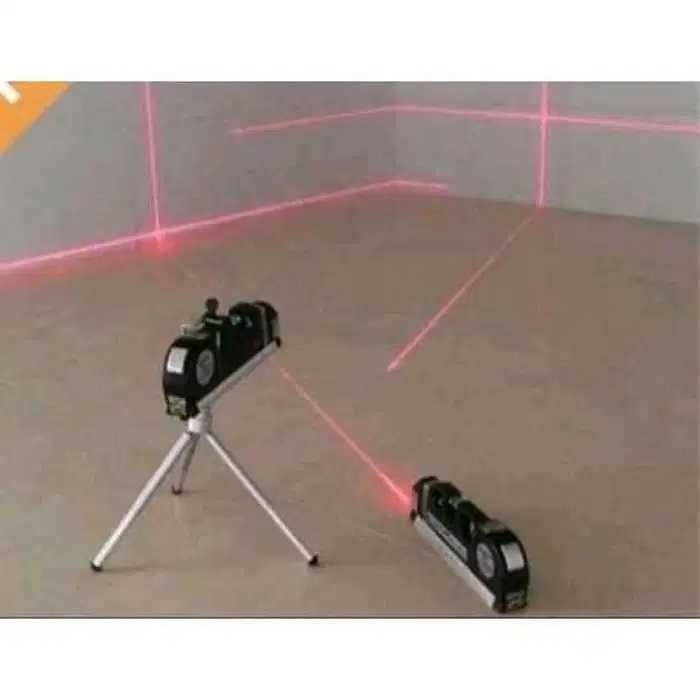 Лазерен нивелир за майстори Laser Level Pro 3 с ролетка 2,5 м, 3 лъча