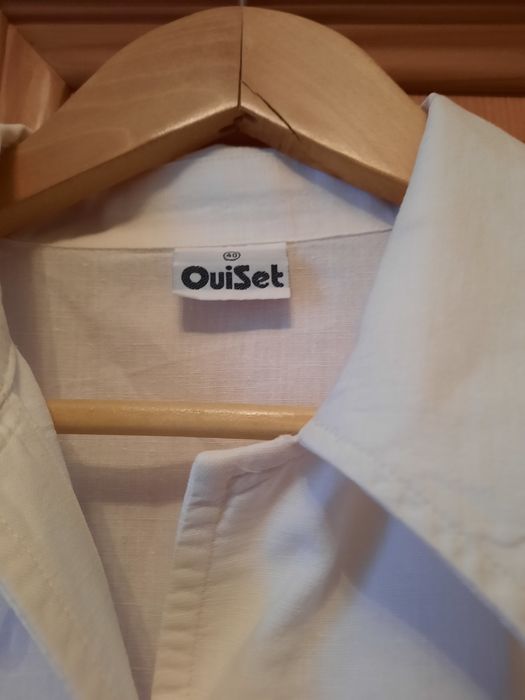Cămașă damă din bumbac cu broderie pastelata marimea 40