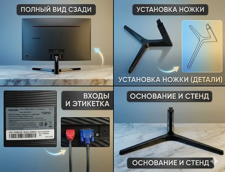 Монитор Samsung C27F396FHI б/у