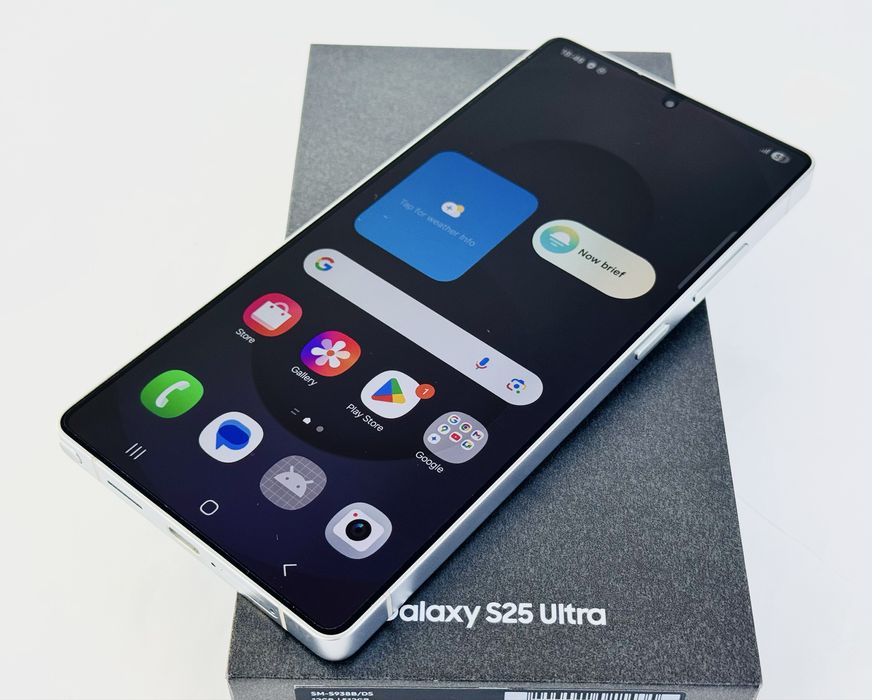 Samsung S25 Ultra 5G 256GB 12RAM Whitesilver 100% Батерия! Гаранция!