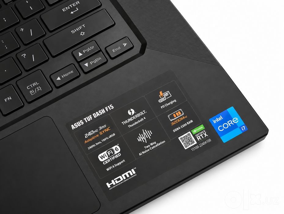 Asus Tuf Dash F15 RTX 30 70 8GB