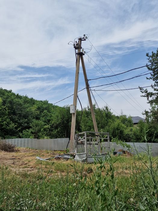 Установка опоры ВЛ  10квт, РЛНД,Установка трансформатора.