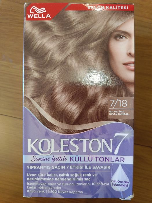 Непрофесионална боя за коса wella  koleston 7