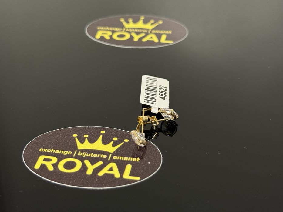 Bijuteria ROYAL : Cercei AUR 14K NOU / 0.94 GR