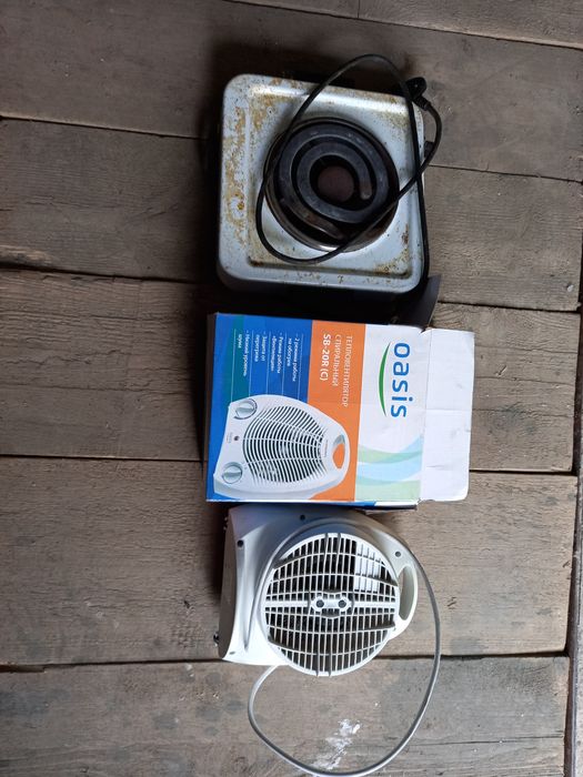 Тепловентилятор спиральный, Настольная плита