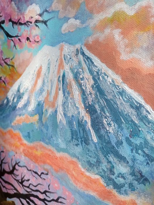 "Изгрев над Фуджи и цъфналите вишни"