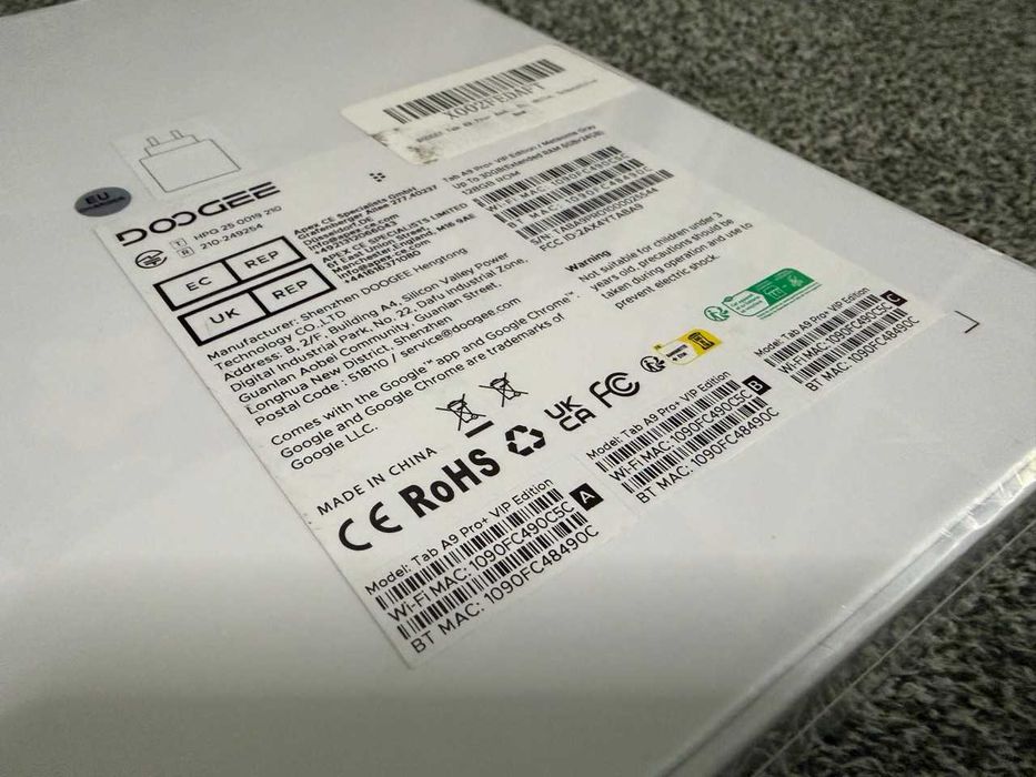 Doogee / Tab A9 Pro Plus VIP / 128+6 / Gray / Sigilata