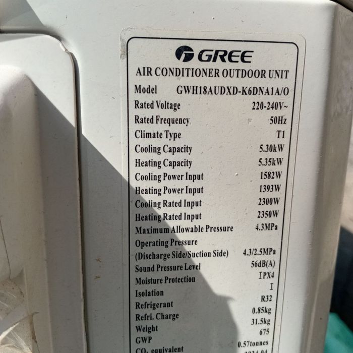 Кондиционер gree 18